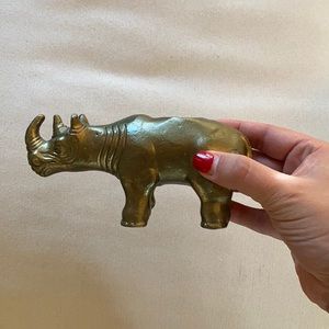 Rhinoceros candle holder